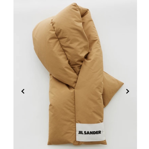 ★100% Authentic!! Org.$440 JIL SANDER Beige Down Scarf★ - Picture 4 of 8